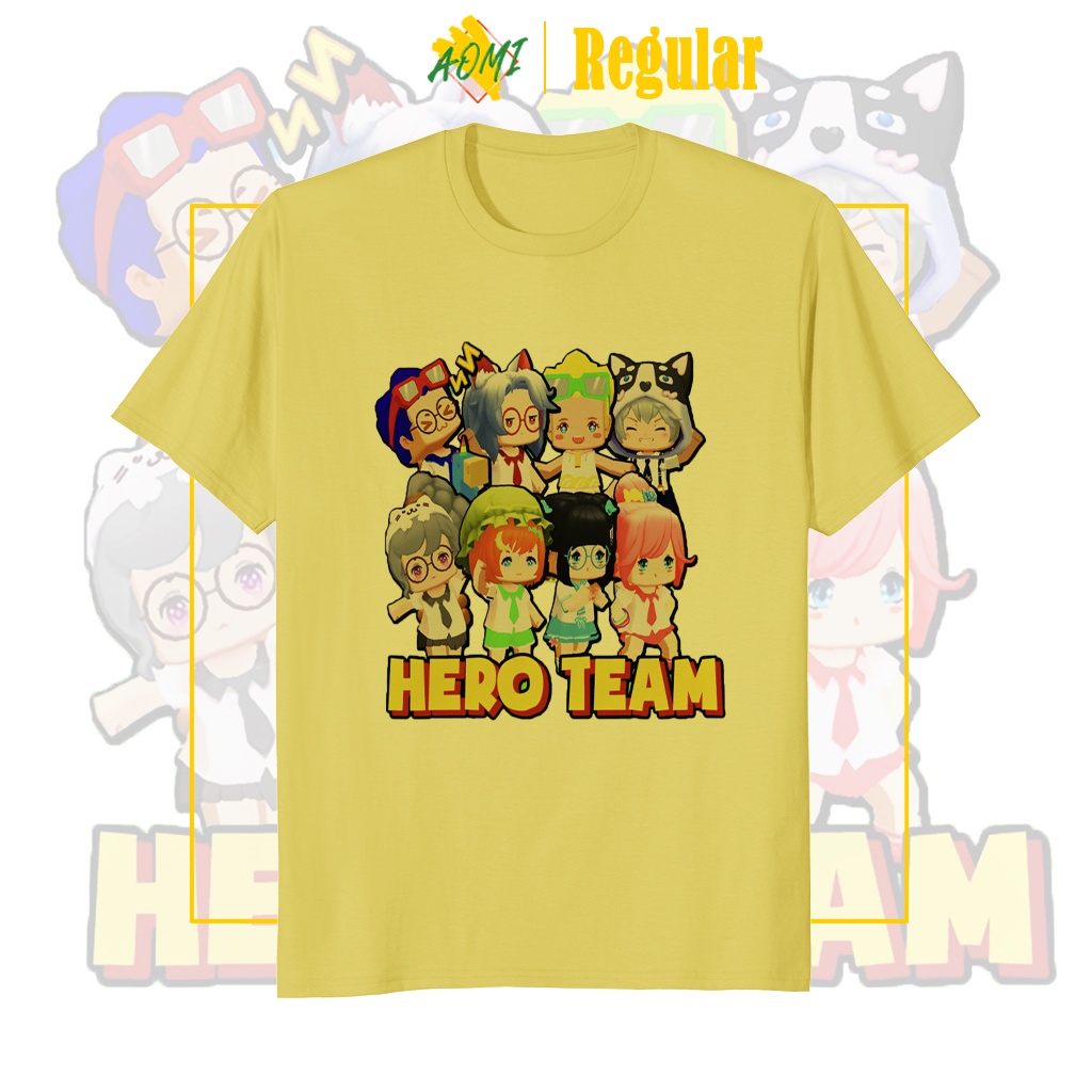 ÁO THUN UNISEX HERO TEAM TINY WORLD MINECRAFT PHÔNG NAM NỮ GIA ĐÌNH CẶP ĐÔI CÓ SIZE TRẺ EM AOMIVN
