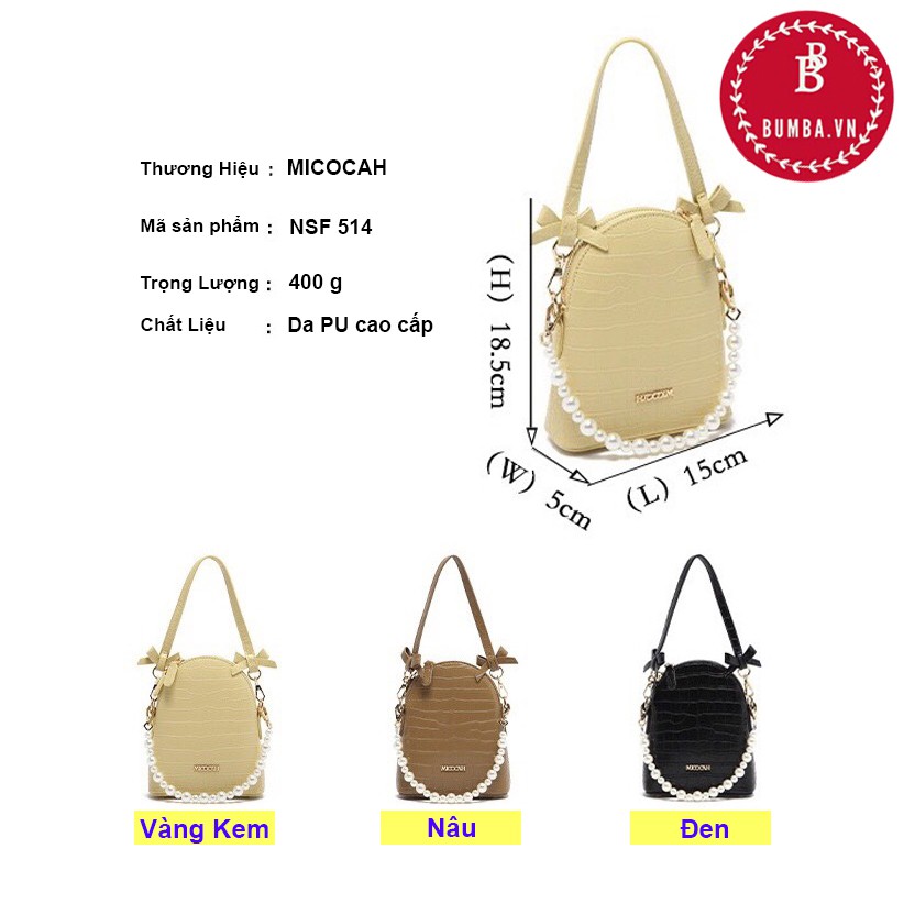 Túi Xách Nữ Chính Hãng MICOCAH Túi Xách Công Sở Phong Cách Hàn Quốc