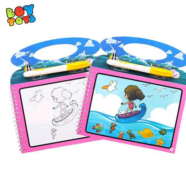 Bộ đồ chơi album tô màu ma thuật tự xóa nhiều chủ đề cho bé thỏa sức vui chơi