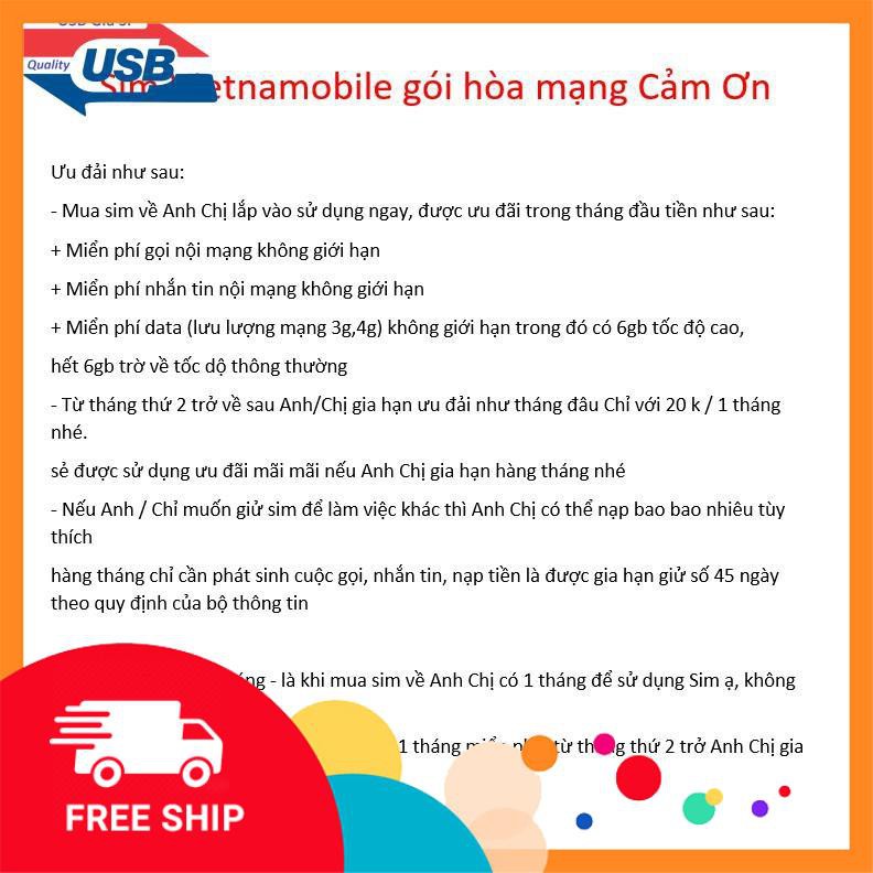 Sim Vietnamobile Chuyên Làm MMO