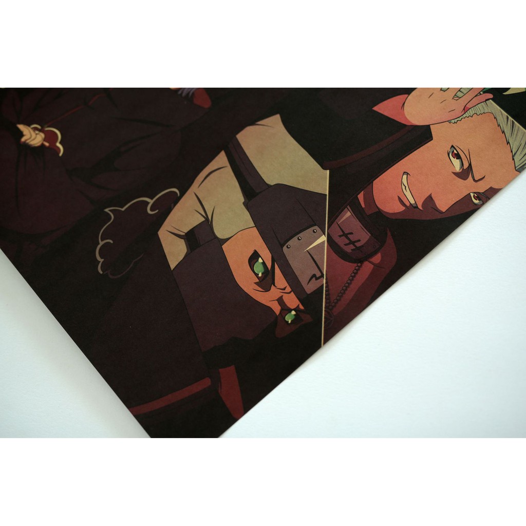 [BO92] Tranh poster treo tường, tấm áp phích Naruto Akatsuki