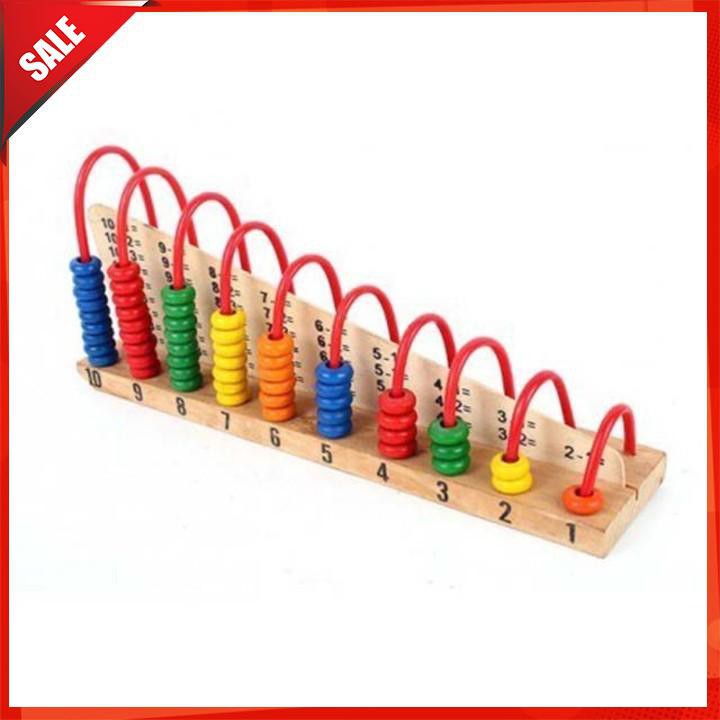 Bảng tính cầu vồng gỗ học đếm