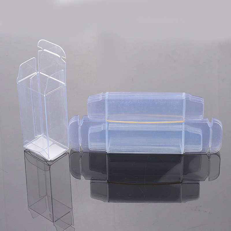 Set 10 / 20 / 30 / 50 Hộp Nhựa PVC Trong Suốt Trưng Bày Mô Hình Xe Hơi / Đồ Chơi Chống Bụi Chất Lượng Cao