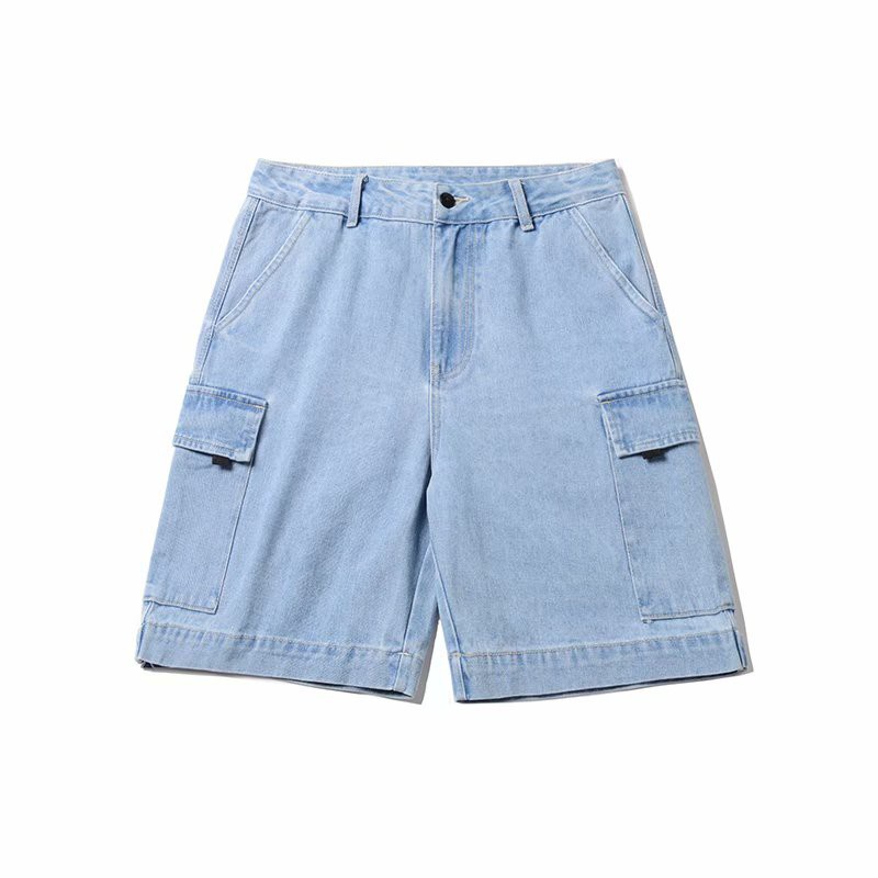 Quần Short Denim Dáng Rộng Phong Cách Nhật Bản Thời Trang Mùa Hè Mới Cho Nam | BigBuy360 - bigbuy360.vn
