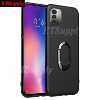 Ốp điện thoại mềm mặt nhám chống sốc có nhẫn đỡ cho nokia g11 g21 nokia g11 g21 c21 c01 plus g50 g10 g20 c20 c30