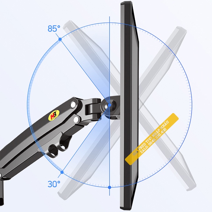 Giá Treo 2 Màn Hình kẹp bàn NB-H180