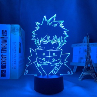 Đèn ngủ led đổi màu hình Katsuki Bakugo điều khiển cảm ứng trang trí nội thất