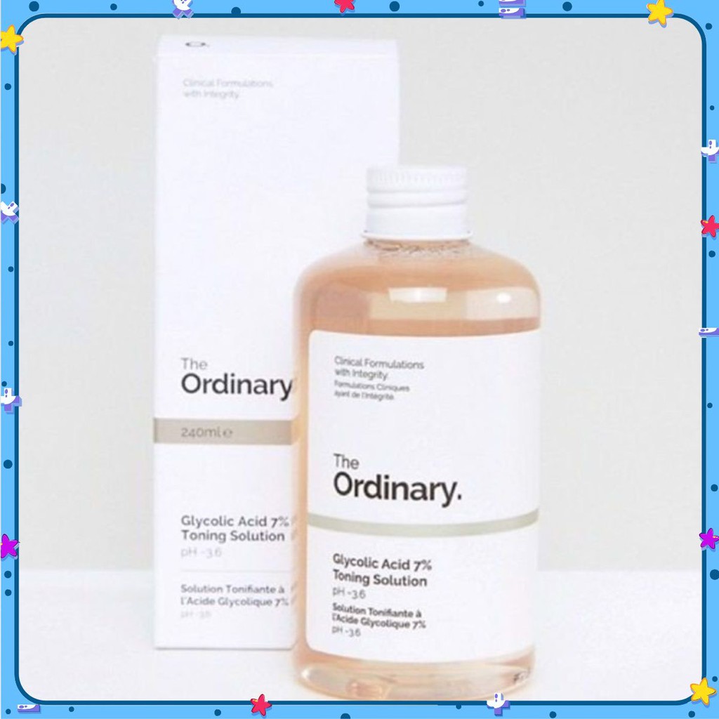 Toner tẩy da chết làm sạch Glycolic Acid 7% Toning Solution - The Ordinary ✟🅐