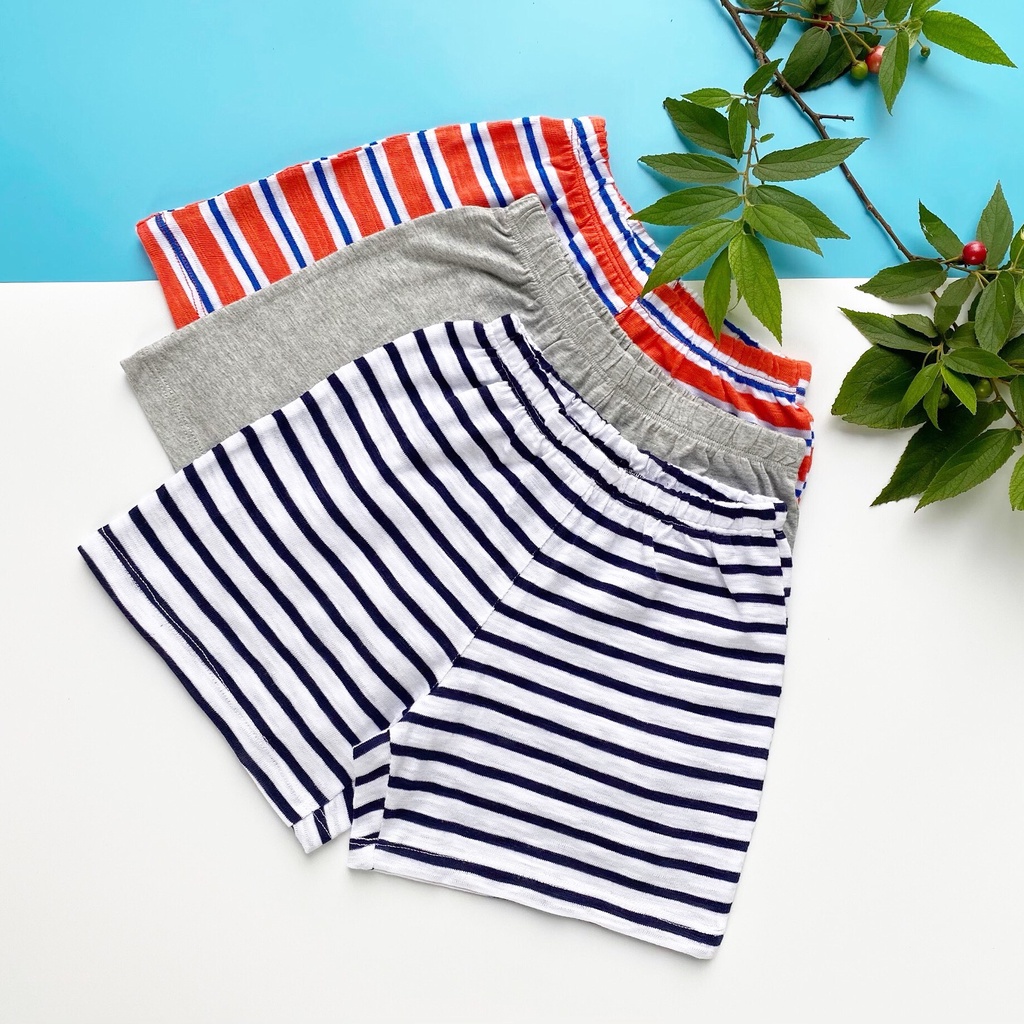 Quần đùi bé trai SAYME sét 3 chiếc quần cộc ngẫu nhiên vải cotton mềm mịn thoáng mát BBSR0004