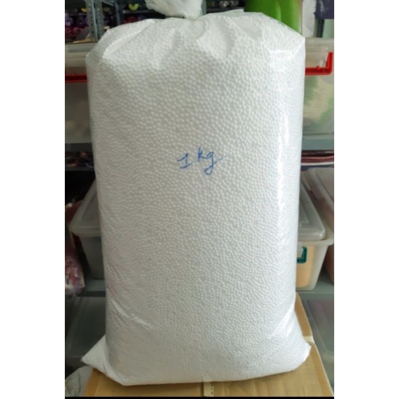 2 kg hạt xốp làm gối lười, bỏ hộp quà , làm tuyết...