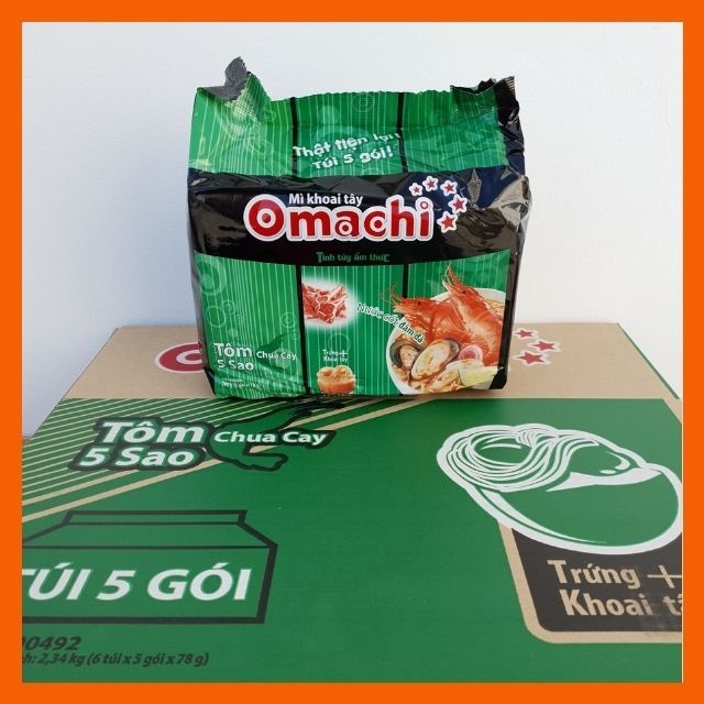 Mì Gói OMACHI Tôm Chua Cay Ăn Liền 78g Thùng 30 Gói- Chị Vịt Shop | BigBuy360 - bigbuy360.vn