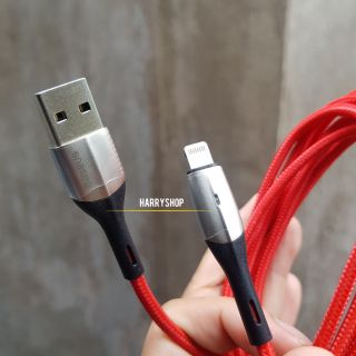 Cáp sạc Iphone 200 cm có đèn báo Baseus Horizontal