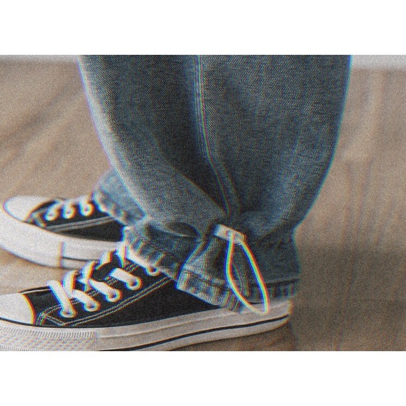 [ẢNH THẬT ĐỘC QUYỀN REPLEI1986] Quần jeans suông có dây rút 113