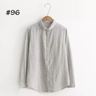 Sơmi Oversize cổ sen (hình thật sản phẩm)
