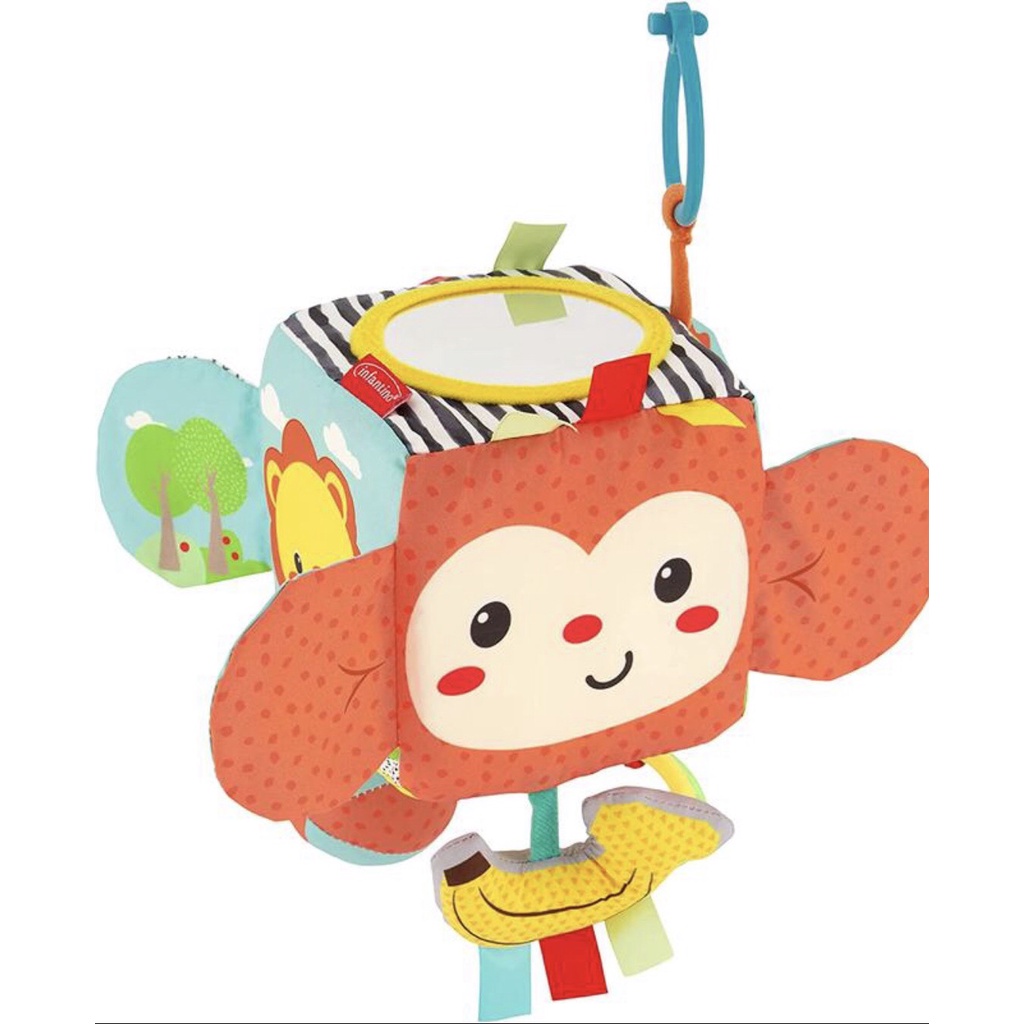 Đồ chơi khám phá Peek&Seek Sensory Discovery Cube Infantino - Phát triển trí tuệ, phối hợp hành động & giác quan