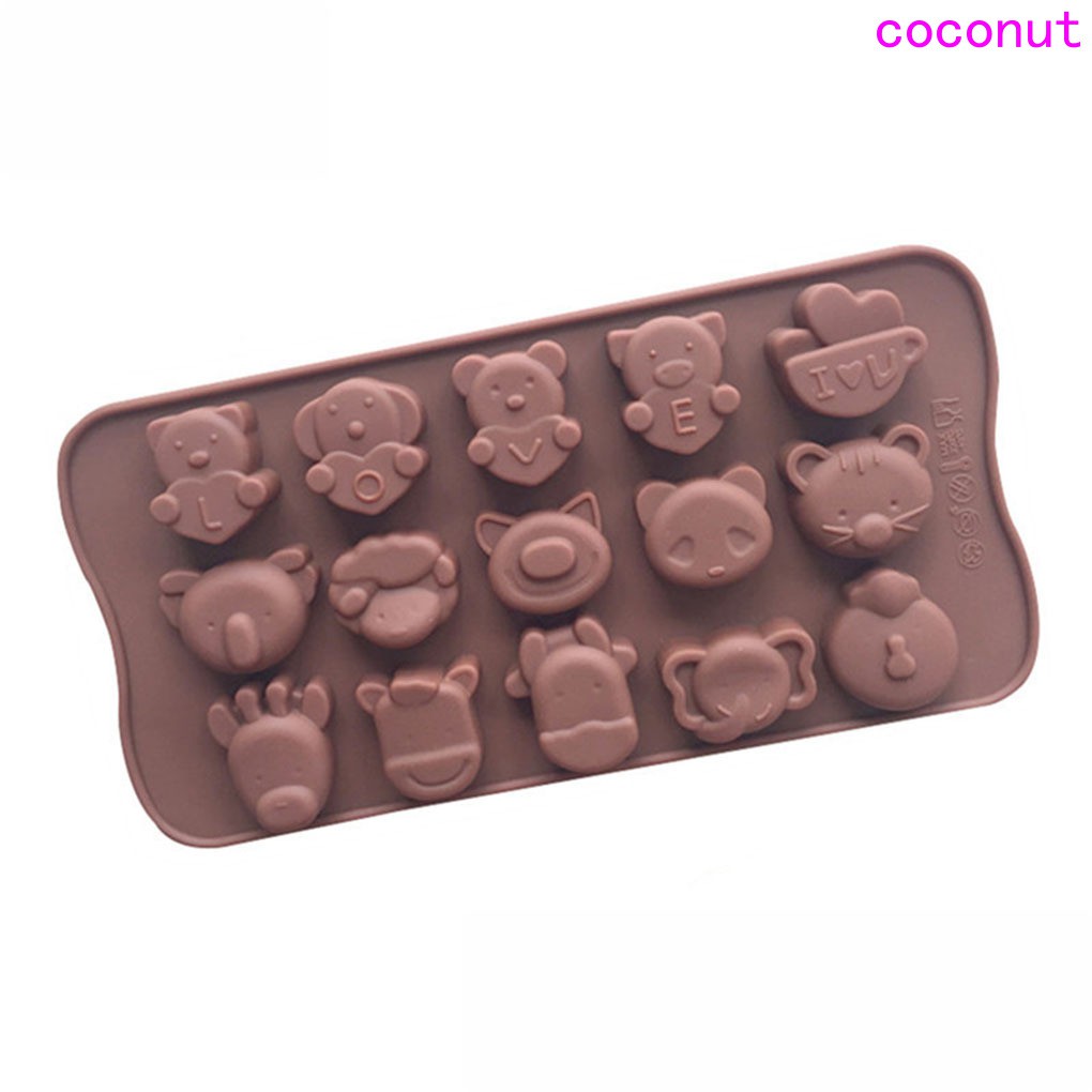 Khuôn silicone tạo hình động vật đáng yêu để làm bánh