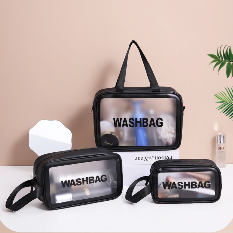 Set 3 Túi đựng mỹ phẩm đồ trang điểm du lịch chống thấm nước Washbag túi giữ nhiệt