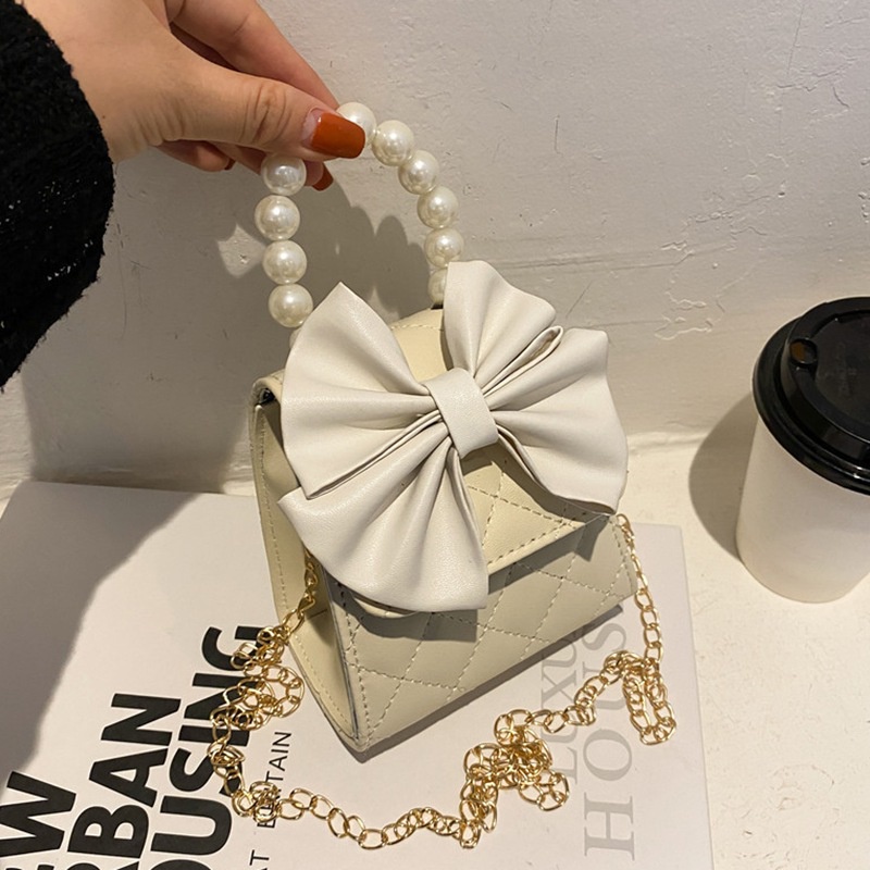 Se7en Túi Đeo Chéo Vai Da PU Đính Ngọc Trai Dễ Thương Sang Trọng Cho Nữ