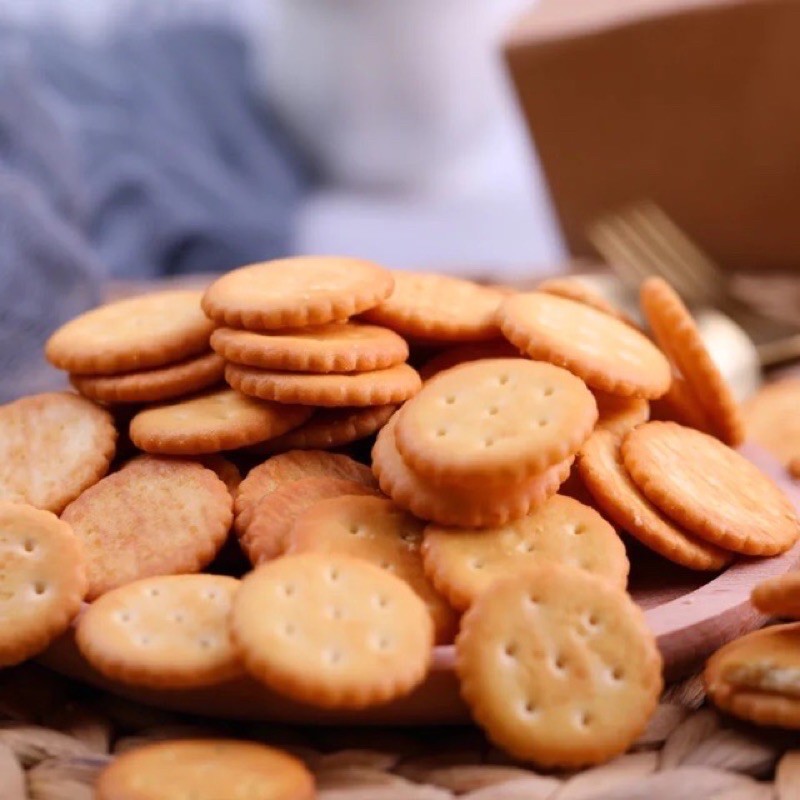 Bánh quy mặn Trung Quốc làm kẹo nougat  100g- 250g