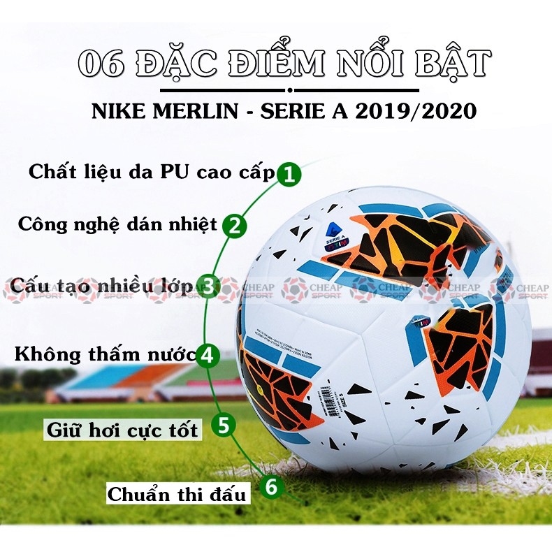 Bóng Đá Serie A Mùa Giải 2021 Size 5 Da PU Phù Hợp Với Sân Cỏ Nhân Tạo Và Sân Cỏ Tự Nhiên