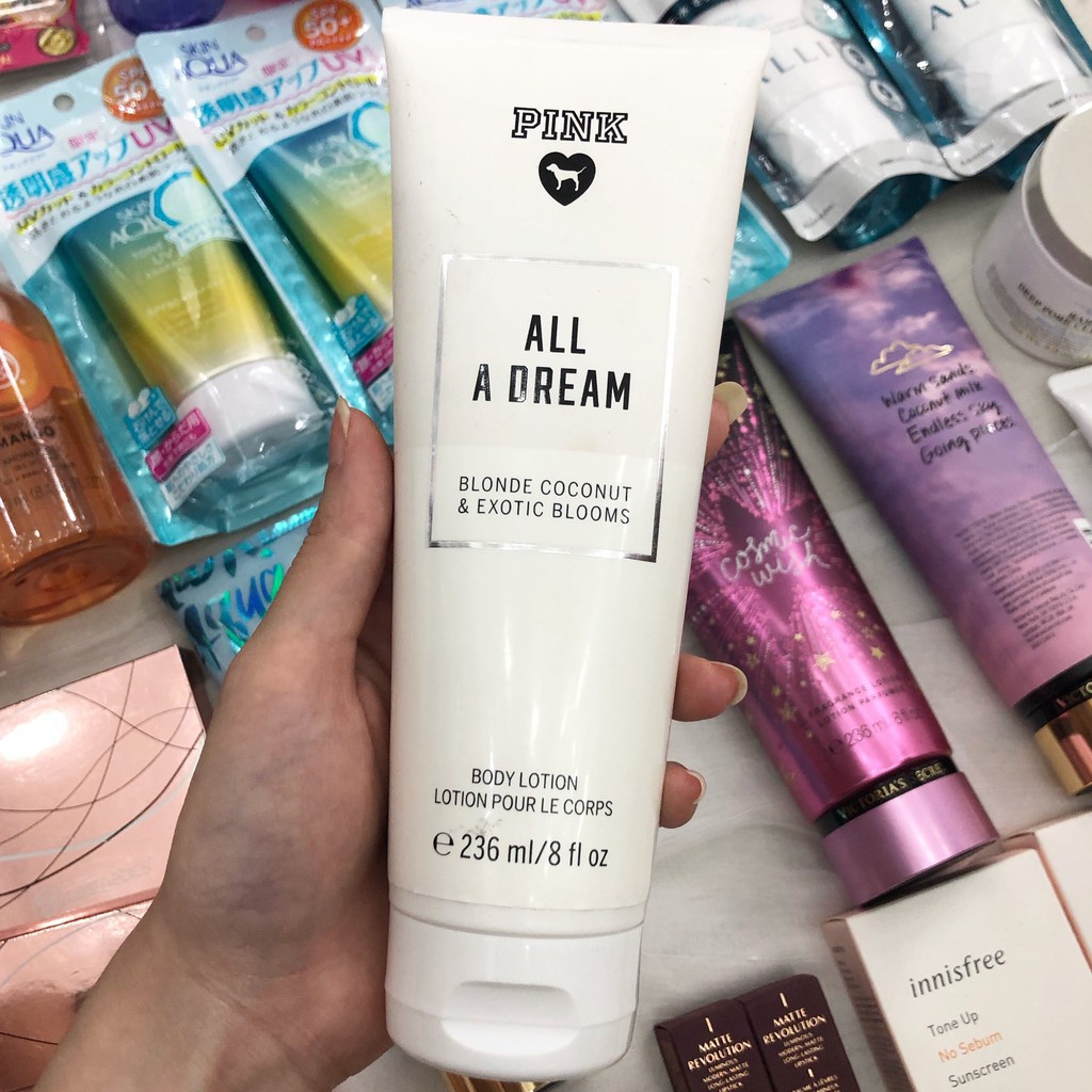 Kem dưỡng ẩm Victoria's Secret PINK 236ml - All a Dream (Mỹ)