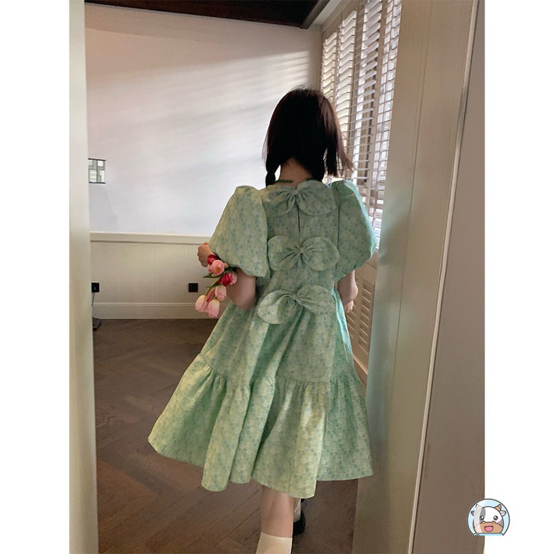 Đầm Xòe Dáng Rộng In Hoa Thời Trang Mùa Hè Dành Cho Nữ
