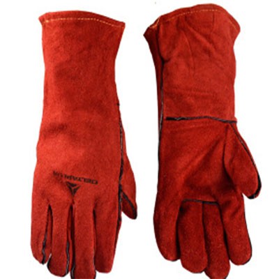 Găng tay da hàn Deltaplus CA615K - màu đỏ