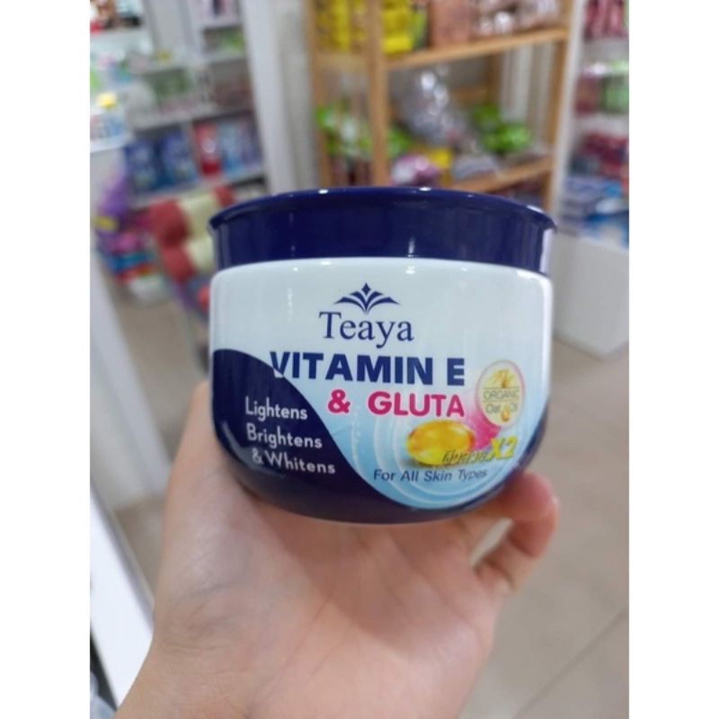 Kem Dưỡng Vitamin E &amp; Gluta Trắng Body Teaya 200g