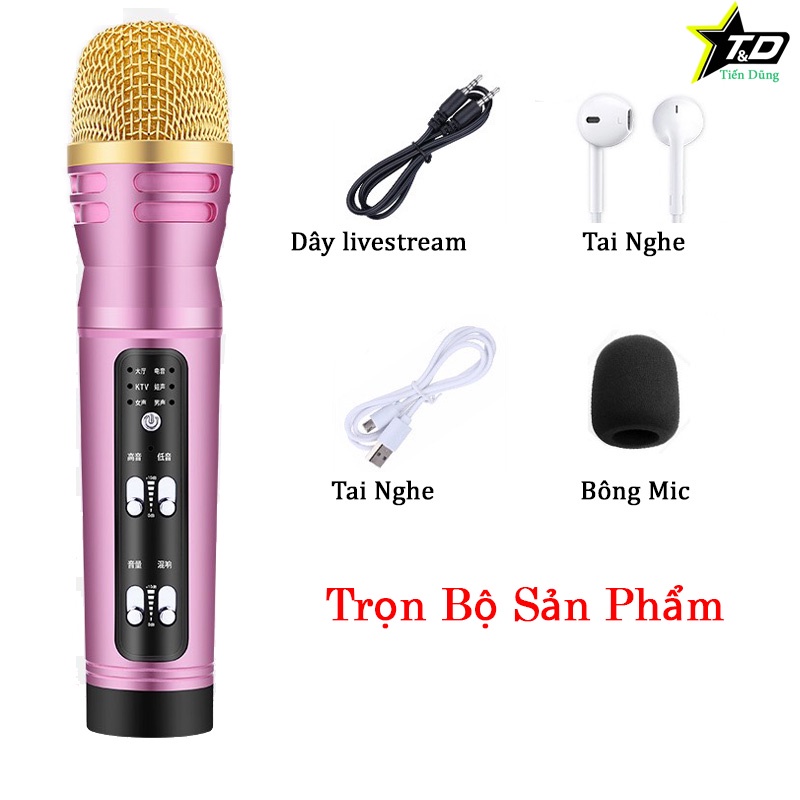 MIC THU ÂM C28 CÓ BLUETOOTH CHẾ ĐỐ AUTO -TUNE ĐẦY ĐỦ LIVE STREAM KÈM TAI NGHE