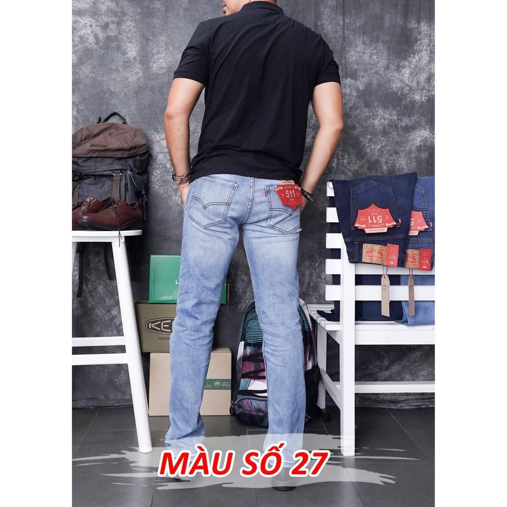 [Chính hãng] - Quần Bò Jeans Nam Levis 511 ống suông, co dãn, loại túi chéo Cambodia (mã 27-28-29) 🥇 '