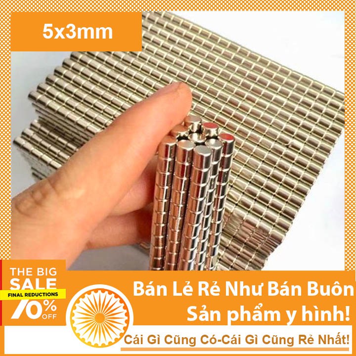 20 viên nam châm viên 5x3mm