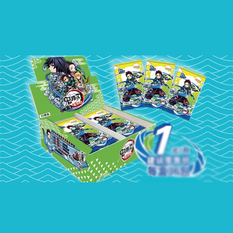 (FULL BOX M15) Hộp thẻ card nhân phẩm THANH GƯƠM DIỆT QUỶ KIMETSU NO YAIBA anime chibi sưu tập ảnh g