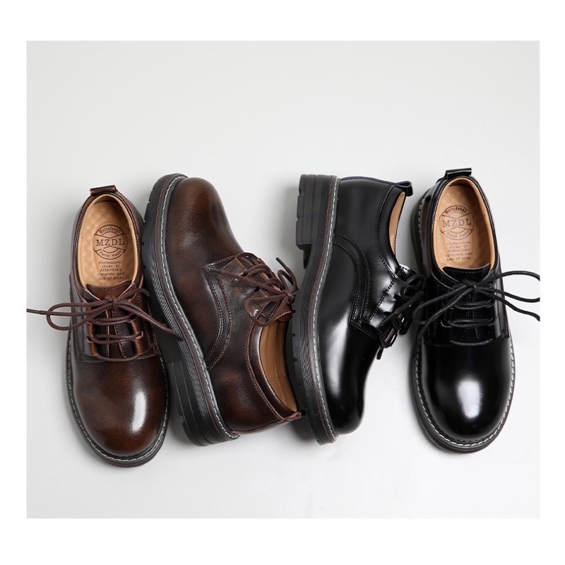 Giày nữ da bò thật vintage cao cấp handmade