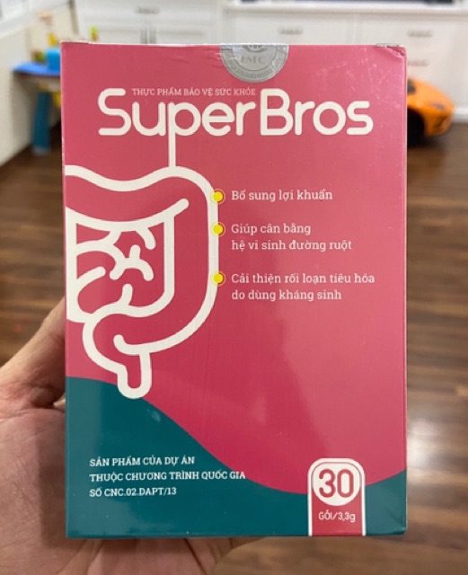 SuperBros - Bổ sung lợi khuẩn, thải độc ruột, cân bằng hệ vi sinh, tăng cường chức năng tiêu hoá | Thế Giới Skin Care