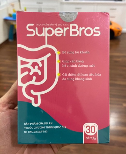 SuperBros - Bổ sung lợi khuẩn, thải độc ruột, cân bằng hệ vi sinh, tăng cường chức năng tiêu hoá