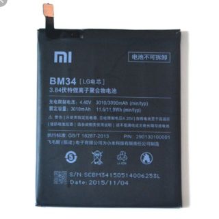 Pin xịn xiaomi mi note pro /BM34 mới 100%