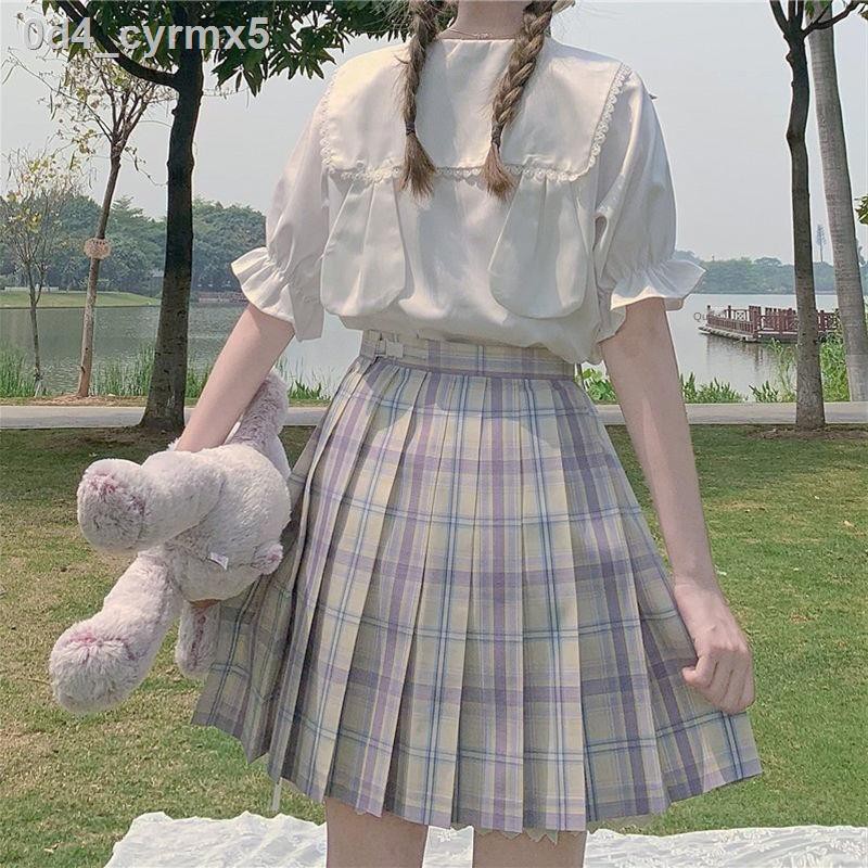 ❀lolita tai thỏ dễ thương với áo sơ mi trong mùa hè Nhật Bản cô gái mềm mại ren hải quân cổ tay phồng trắng