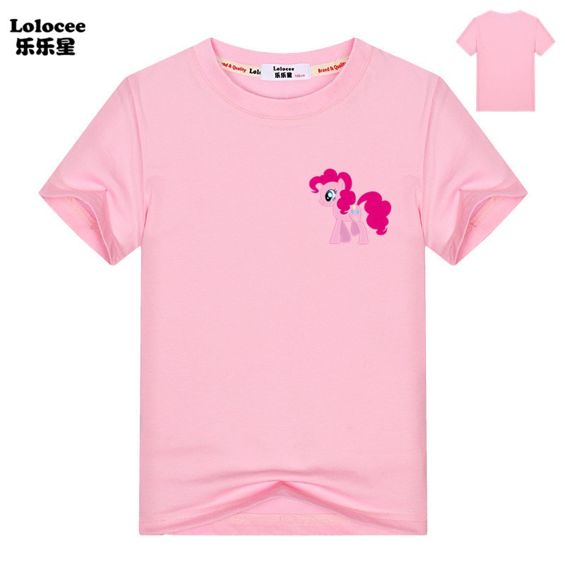 MY LITTLE PONY Áo Thun Tay Ngắn In Hình Ngựa Con Cho Bé Gái