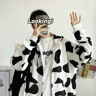 Áo khoác nỉ bò sữa Chống Nắng Áo hoodie Khóa Kéo form rộng nam nữ | BigBuy360 - bigbuy360.vn