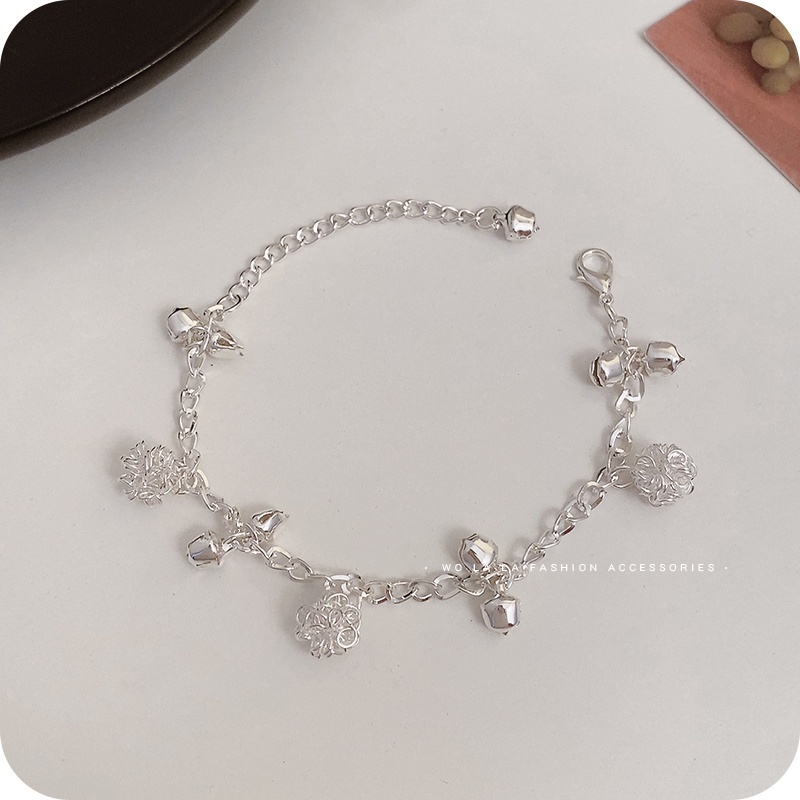 Vòng Tay Dây Xích Bằng Thép Không Gỉ Phối Mặt Hình Thánh Giá Thời Trang Hàn Quốc Cho Nữ