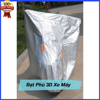 Bạt phủ xe máy 3D tráng nhôm cách nhiệt