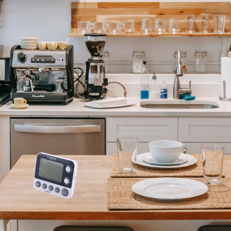 Đồng Hồ Hẹn Giờ Nấu Ăn 2 Nhóm Đếm Ngược 0 01s