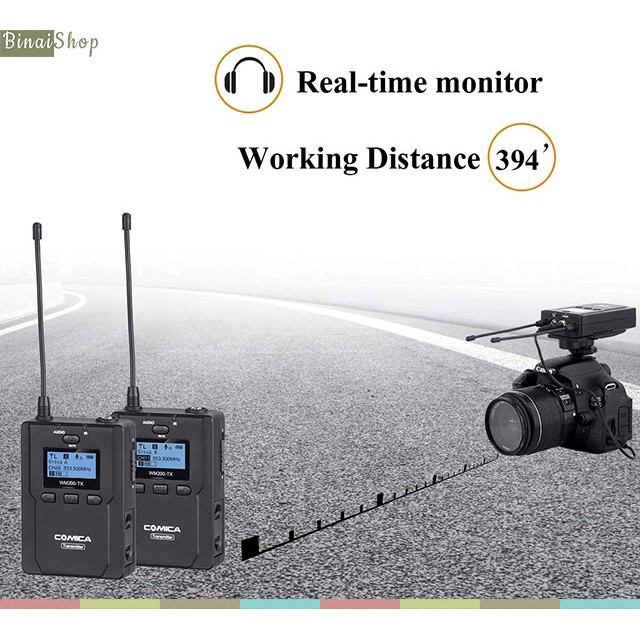 Comica CVM-WM200 C - Micro Không Dây Cho Máy Ảnh, Máy Quay