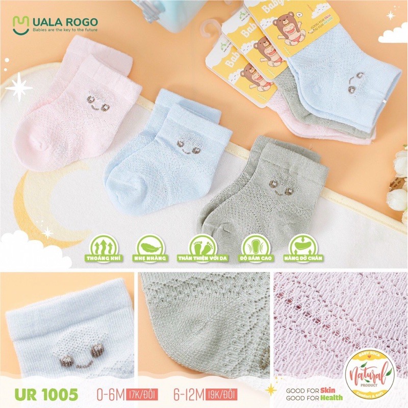 Tất cotton cho bé 0m đến 4y