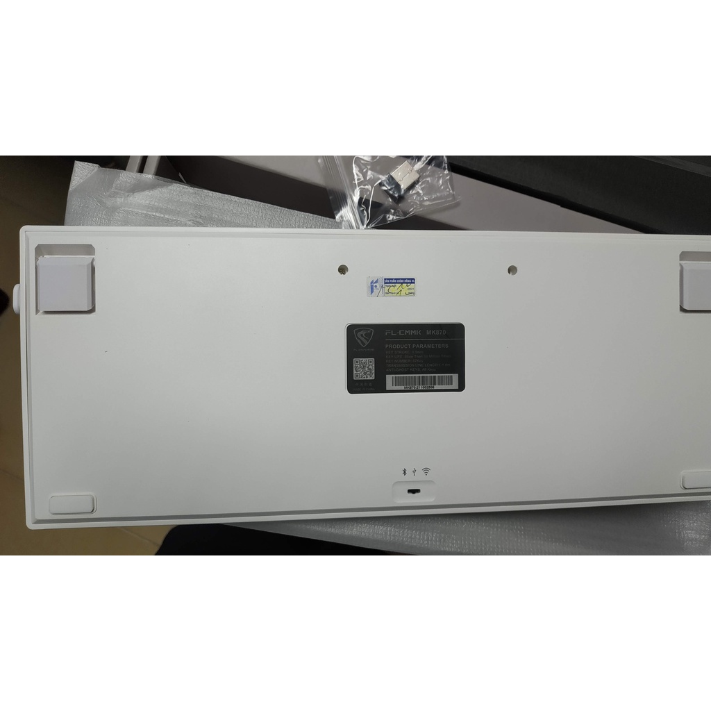 Bộ kit phím cơ FL-Esports MK870 3 MODE RGB/ Hotswap/ Wireless/ Bluetooth/ switch ngược, sẵn foam - BH 12 tháng