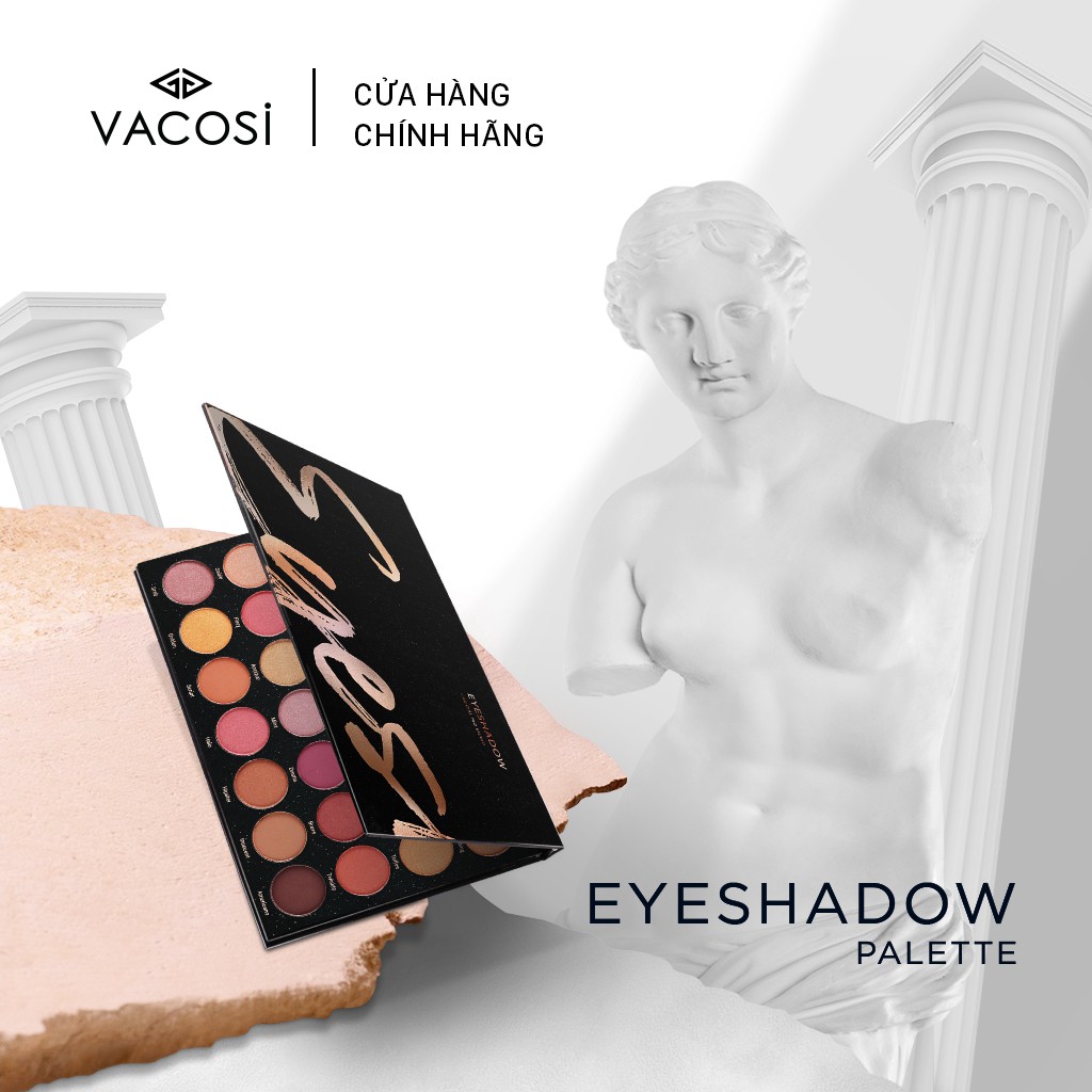 [Mua 2 Giảm 40%] BẢNG MÀU MẮT SHIMMER NATURAL 28 Ô -  VACOSI PRO EYESHADOW PALETTE  83ESN 28 Ô | BigBuy360 - bigbuy360.vn
