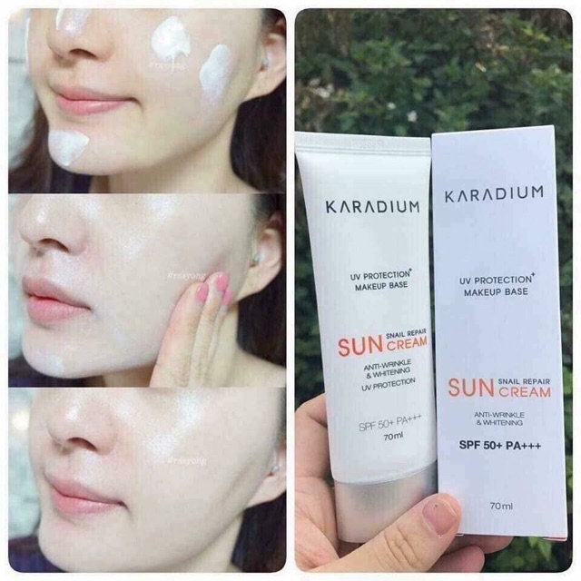 KEM CHỐNG NẮNG KARADIUM SNAIL REPAIR SUN CREAM SPF50+PA+++