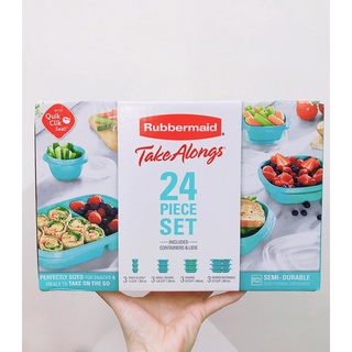 SET HỘP ĐỰNG THỨC ĂN ĐA NĂNG SIÊU AN TOÀN MADE IN USA RUBBERMAID 24 MÓN (12 HỘP) CHÍNH HÃNG