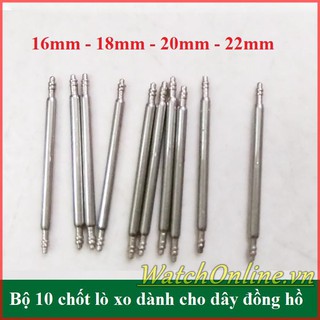 Bộ 10 chốt lò xo cao cấp dành cho dây đồng hồ