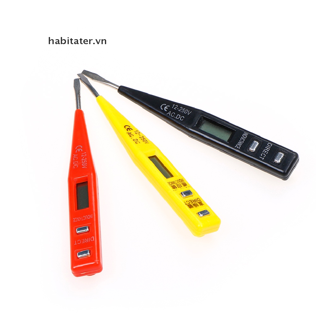 Bút Thử Điện Cảm Biến Điện Áp AC / DC Không Tiếp Xúc Có Màn Hình LCD